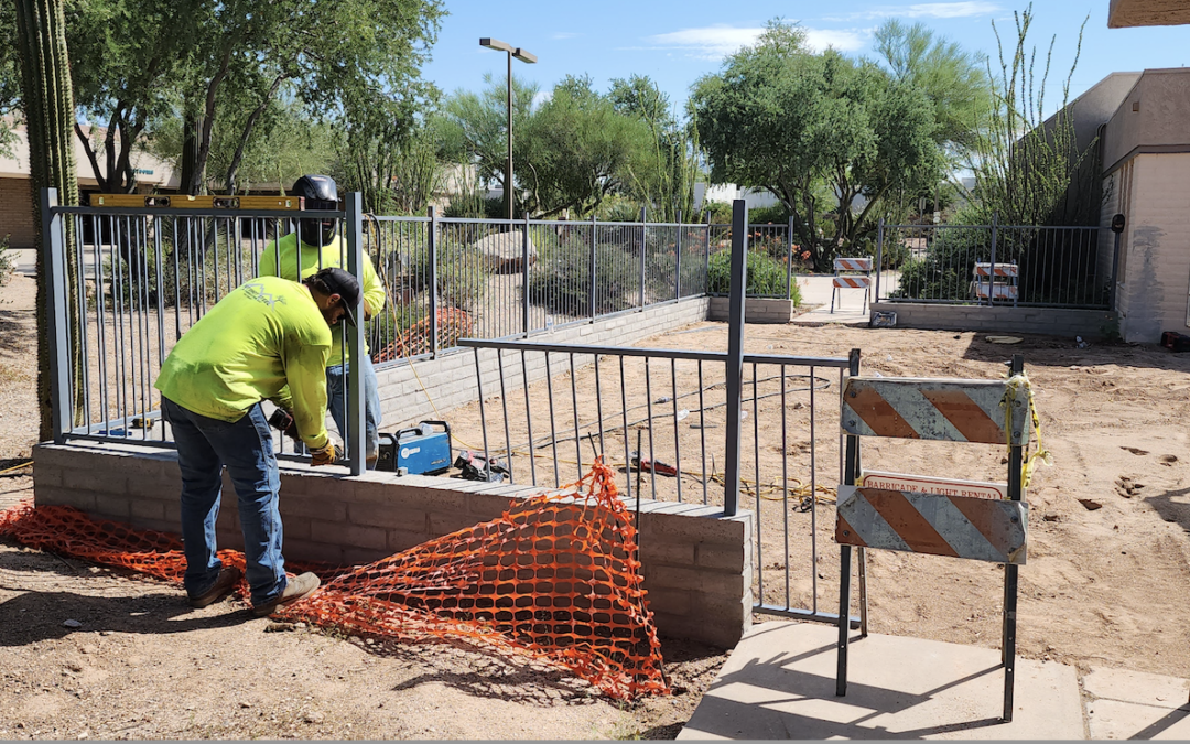 Playground Wrought Iron Fence Update
